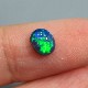 天然ブラックオパール 0.64ct 【鮮やかグリーン遊色】