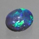天然ブラックオパール 0.64ct 【鮮やかグリーン遊色】