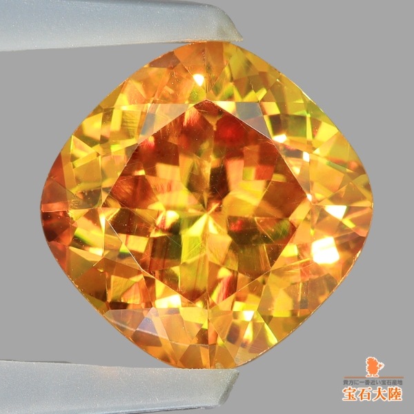 天然スファレライト 4.93ct 【輝くクッションカット】9mm スペイン