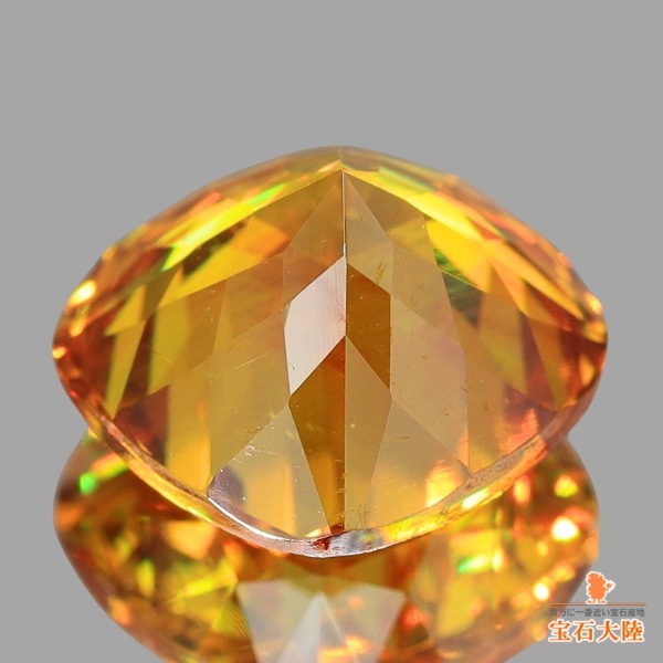 天然スファレライト 4.93ct 【輝くクッションカット】9mm スペイン