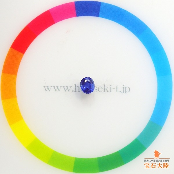 天然ブルーサファイア 0.52ct 【美彩色】 スリランカ　鑑別付