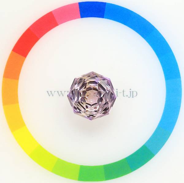 天然アメトリン 5.71ct 【カスタムローズ】　ボリビア 12mm