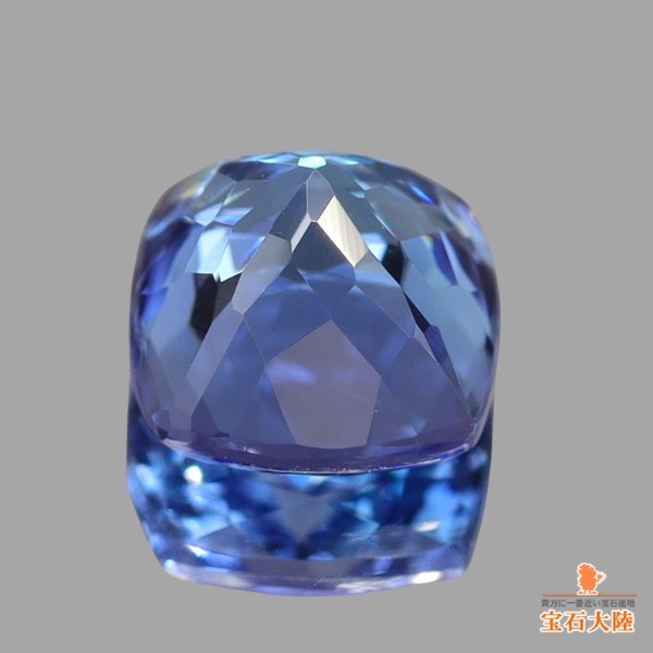 天然ゾイサイト 1.24ct 【マルチブルー】 クッション