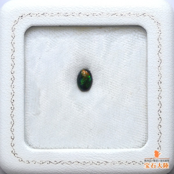 天然ブラックオパール 0.62ct 【黒生地・マルチ遊色】ライトニングリッジ