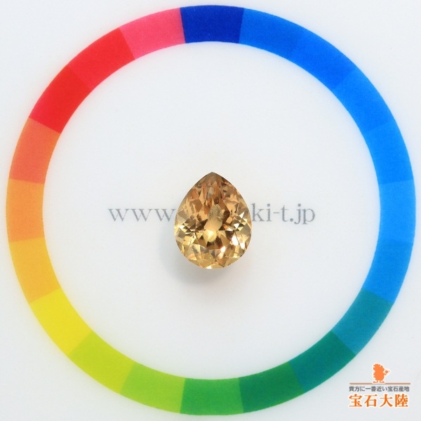 天然ヘソナイトガーネット 4.00ct 【蜂蜜色】 スリランカ