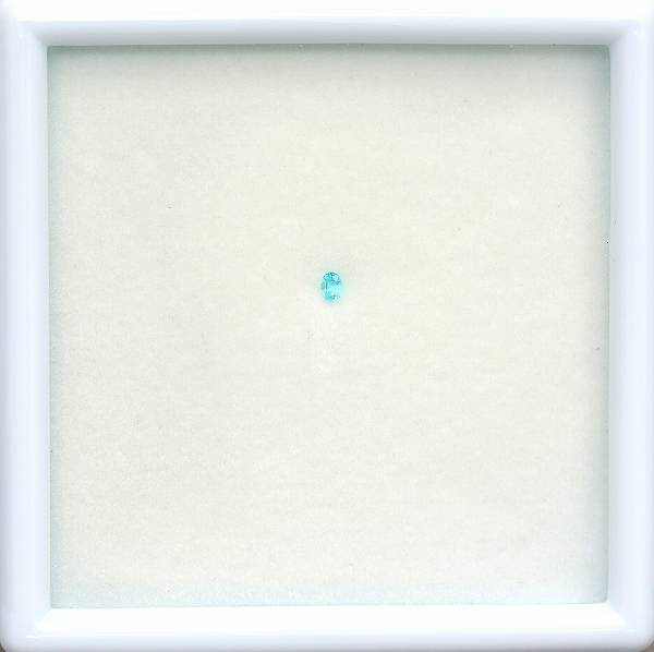 天然パライバトルマリン 0.02ct 【ブラジル】 オーバル