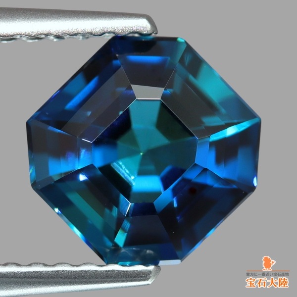 天然トルマリン 1.54ct 【美濃色・インディゴライト】 ブラジル日独鑑別◇コレマ