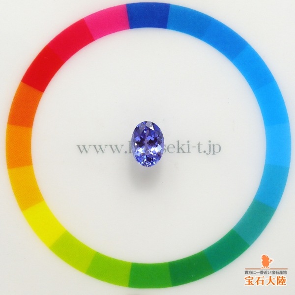 天然タンザナイト 1.15ct 【パープリシュブルー】 オーバル