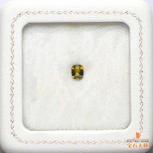 天然バイカラーサファイア 0.73ct 【良質ブルー&イエロー】 スリランカ