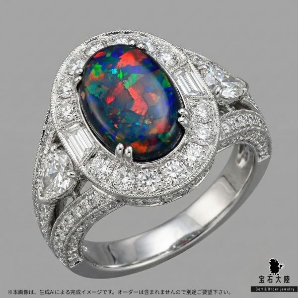 価格はお問合せ下さい※天然ブラックオパール 2.80ct【キング オブ