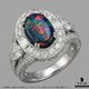 天然ブラックオパール 2.80ct【キング オブ ブラック】トッピン　