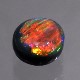天然ブラックオパール 0.84ct 【ローリングレインボー】　レッド　