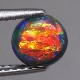 天然ブラックオパール 0.84ct 【ローリングレインボー】　レッド　