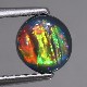 天然ブラックオパール 0.84ct 【ローリングレインボー】　レッド　