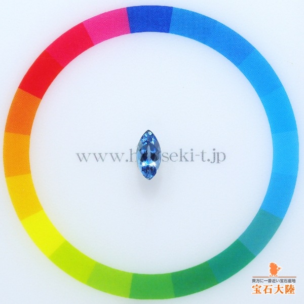 天然アクアマリン 0.43ct 【非加熱サンタマリア】 ブラジル・Tatu産