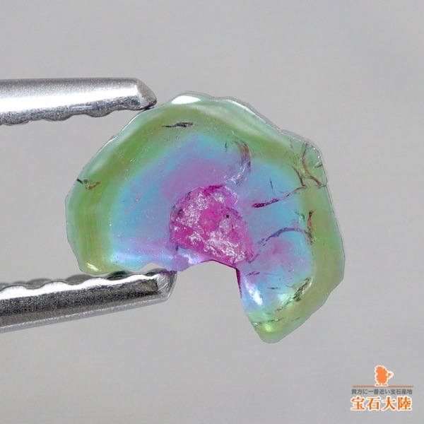 天然トリカラートルマリン 0.35ct 【パライバ】 スライス ブラジル 