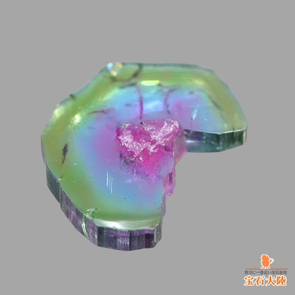 天然トリカラートルマリン 0.35ct 【パライバ】 スライス ブラジル 