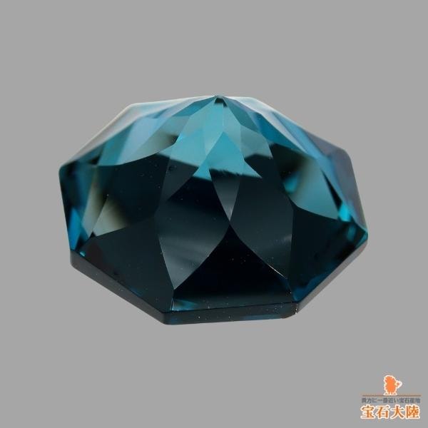 天然トパーズ 7.72ct 【カスタムローズ】 ロンドンブルー 12mm