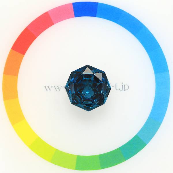 天然トパーズ 7.72ct 【カスタムローズ】 ロンドンブルー 12mm