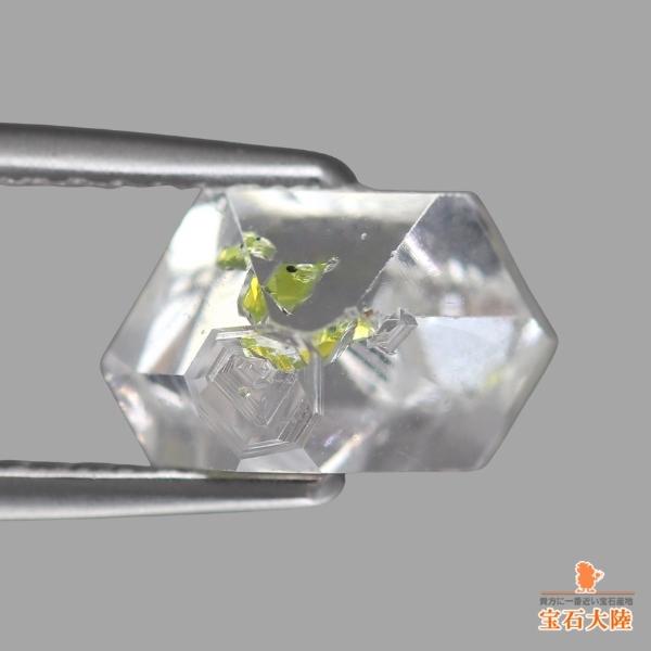 天然オイルインクォーツ 3.05ct 【動く気泡】 ラフ パキスタン