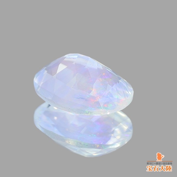 天然ウォーターオパール 0.52ct 【ファセットカット】 メキシコ