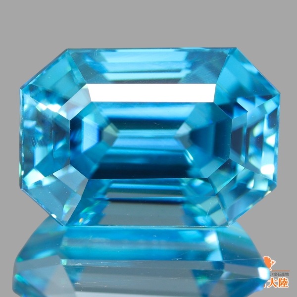 天然ジルコン 6.95ct 【beautiful Blue】大粒 カンボジア 
