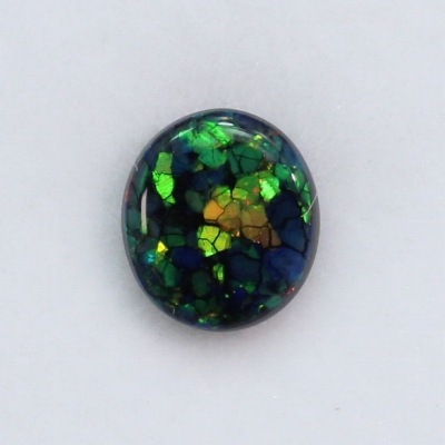 4周年☆0.91ct天然ブラックオパール【本筋グリーン】
