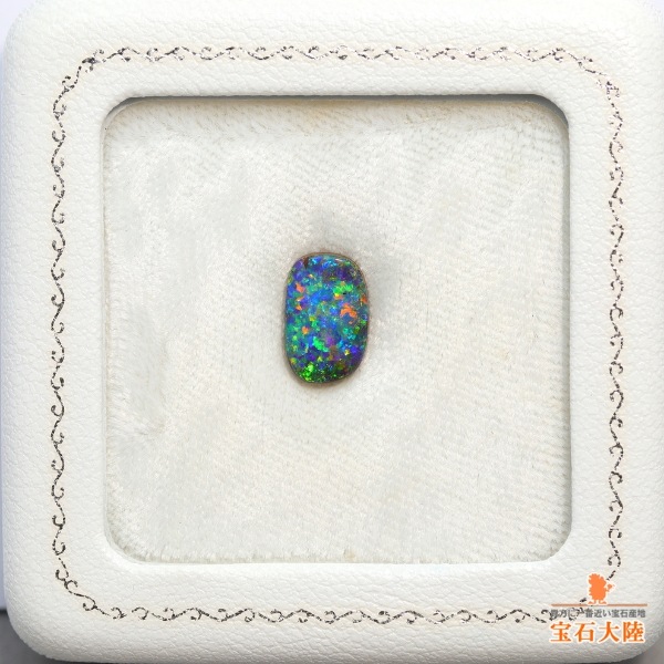 天然ボルダーオパール 2.25ct 【マルチ美遊色】ジェム品質 オパールトン産