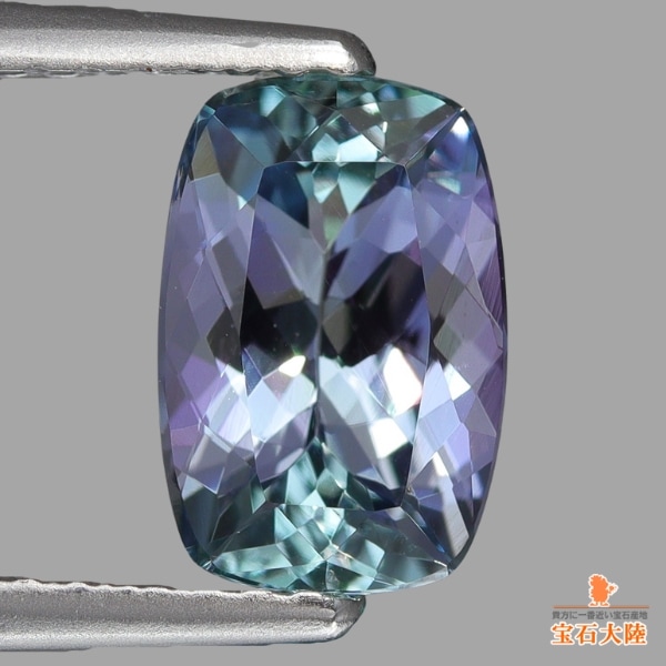 天然ゾイサイト 1.56ct 【クッションカット】 タンザニア