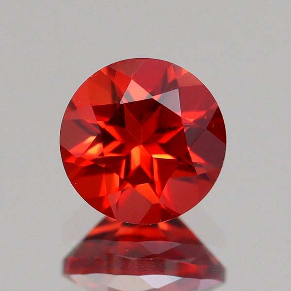 天然アンデシン 0.48ct/2P 【オレンジニッシュレッド】 ペア