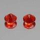 天然アンデシン 0.48ct/2P 【オレンジニッシュレッド】 ペア