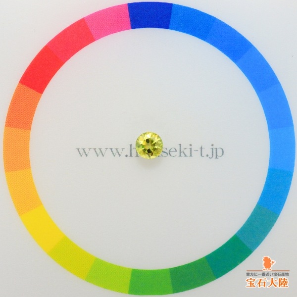 天然スフェーン 0.37ct 【煌めくイエロー】 マダガスカル