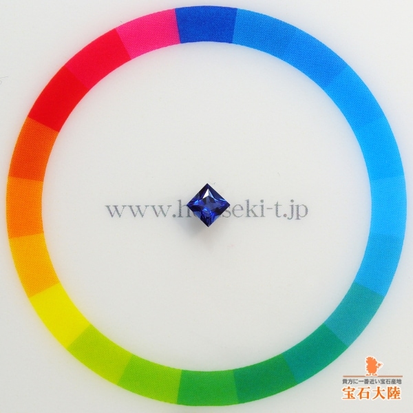 天然ブルーサファイア 0.30ct 【プリンセスカット】 マダガスカル