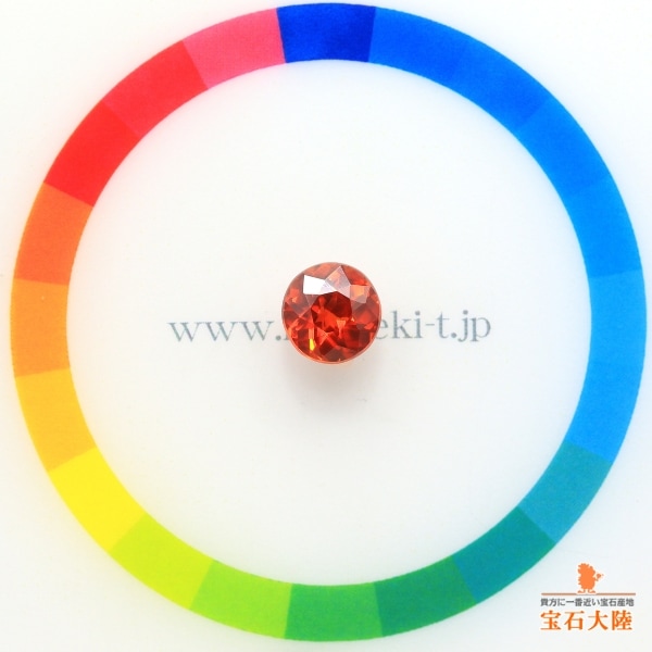 新品 オレンジ ジルコン ルース 2.16ct 新品 オレンジ ジルコン ルース 2.16ct