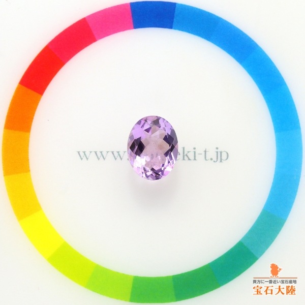 天然ピンクアメシスト 10×8mm  【オーバル】
