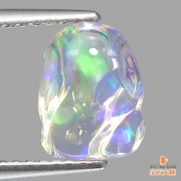 天然ウォーターオパール 1.60ct 【瑞々しいバロック】メキシコ