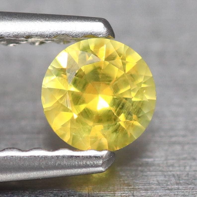 天然サファイア 0.22ct 【モンタナ】 シルキーイエロー