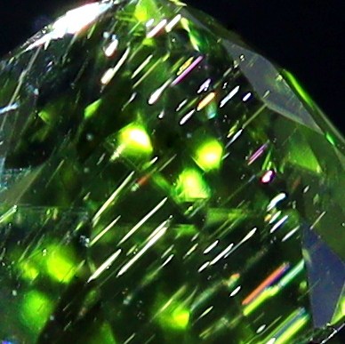 天然ペリドット 0.36ct 【隕石】 パラサイト ラウンド