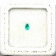 天然エメラルド 0.43ｃt【コロンビア】ペアシェイプカット