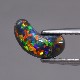 天然ブラックオパール 0.73ct 【レッド美遊色】 　　