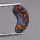 天然ブラックオパール 0.73ct 【レッド美遊色】 　　