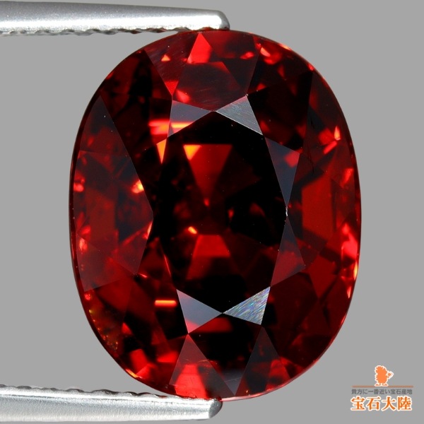 天然スペサルティンガーネット 8.87ct 【煌めくレッドスペサ】 美濃色