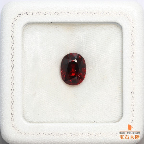 天然スペサルティンガーネット 8.87ct 【煌めくレッドスペサ】 美濃色
