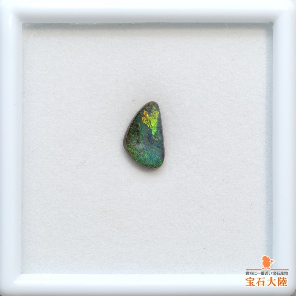 天然ボルダーオパール 1.86ct 【グリーン遊色】オーストラリア