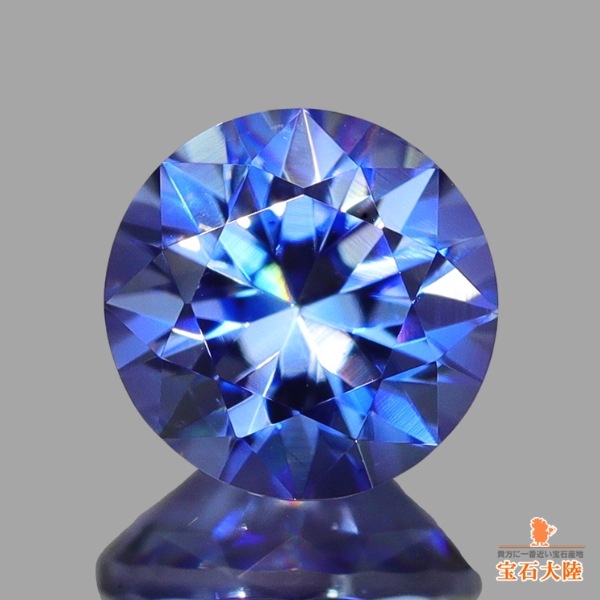 天然ベニトアイト 0.53ct 【美濃色ブルー】 ラウンド TOPジェムクオリティー