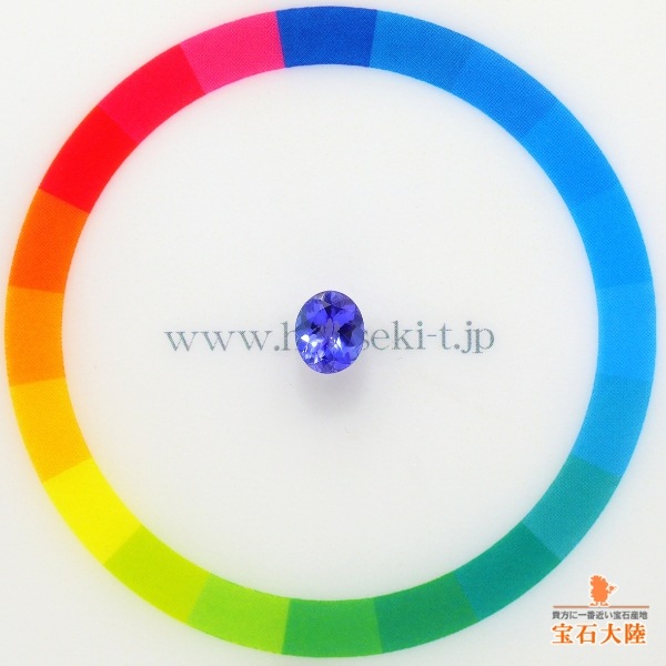 天然タンザナイト 0.81ct 【美濃色】 オーバル