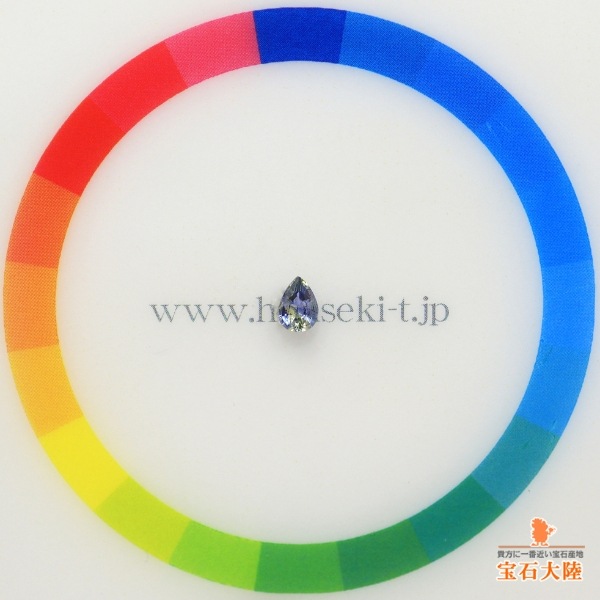 天然バイカラーサファイア　0.25ct　【ブルー&イエロー】　スリランカ