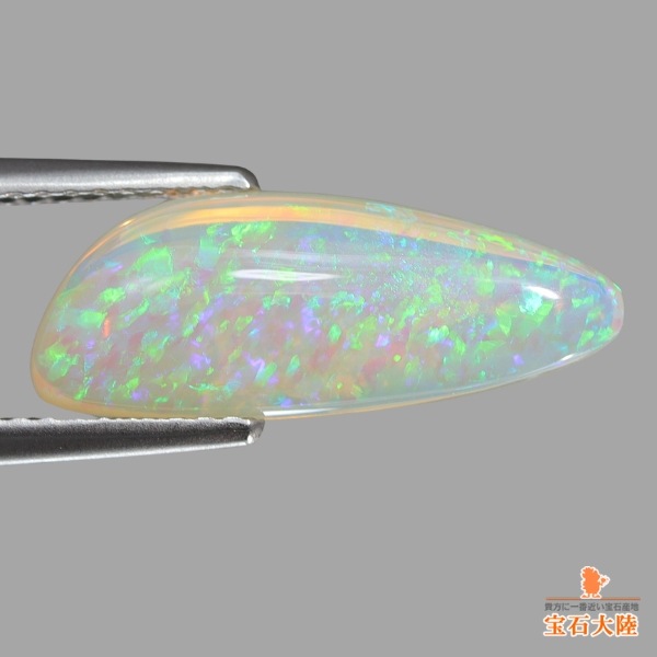 天然オパール 2.76ct 【ブルーグリーン・クリスタル】 ライトニングリッジ