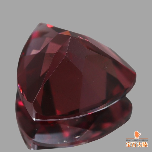 天然ロードライトガーネット 4.16ct 【ディープローズ】トリリアントカット