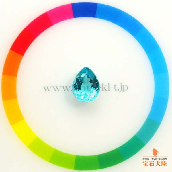 【選べるカラー】天然ネオンブルーアパタイト＆ブラックスピネル/ホワイトトパーズ ロングネックレス【70cm】 ネオンブルーアパタイト＆ブラックスピネル ペンダント